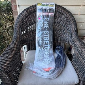 Glance Formation TSILVER Prestretched Braiding Hair 1 pack of 3 & 1 Opened